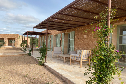 Unique, newly-built finca with panoramic views and pool near Cas Concos