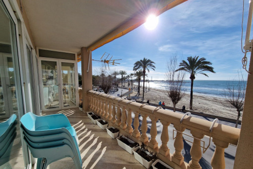 Unique penthouse on the 1st sea line on the Playa de Palma