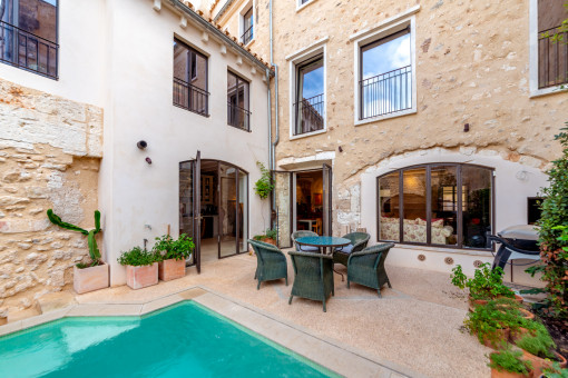 Historic, restored town-house with pool and roof terrace in the south-east of Mallorca