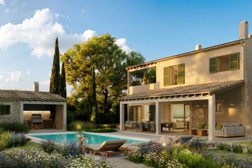 Mediterranean luxury finca, 250 sqm living space, pool, 20,800 sqm of land, near Ses Salines