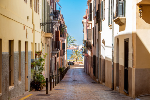 Commerciëel in Palma de Mallorca Old Town
