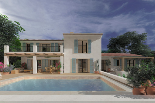 Exclusive new-build high-end finca with pool on a large plot near Campos